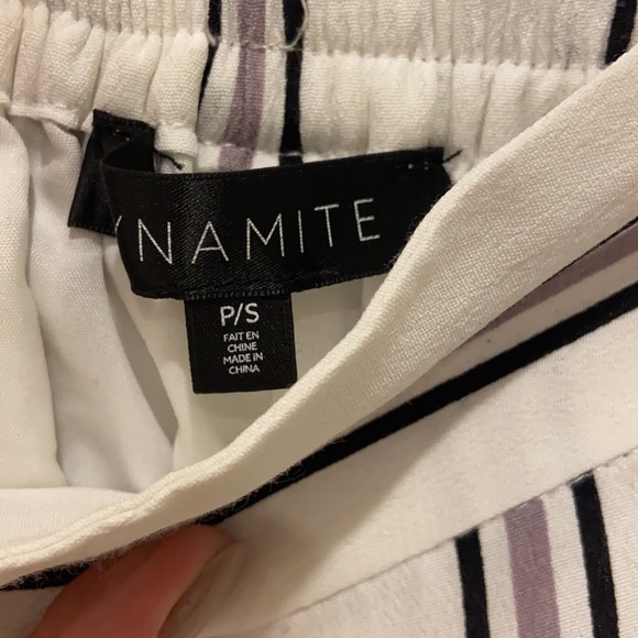 Dynamite white striped flowy pants - Picture 4 of 5